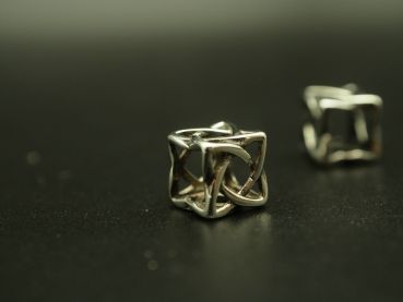 Dread bead, Stainless steel cube knot dread perls, dread beads, dread jewelry, gypsy, goa jewelry, dreadkult, dread pearls, hippie, hippie jewelry, goa, psy jewelry, Dread jewelry